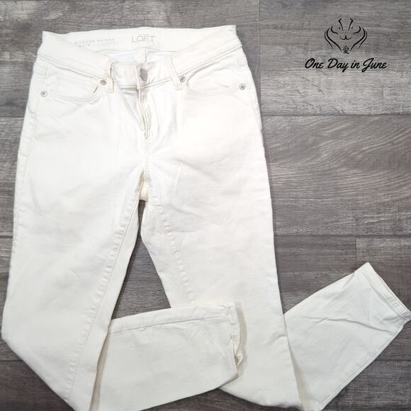Loft Modern Skinny Ankle Jeans Size 2 - Picture 1 of 6